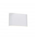Soho 2 Light Outdoor Up Down Wall Lamp Sandy White Aluminium Glass LED 2x5W 800Lm 3000K IP54-1