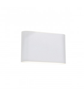 Soho 2 Light Outdoor Up Down Wall Lamp Sandy White Aluminium Glass LED 2x5W 800Lm 3000K IP54-1
