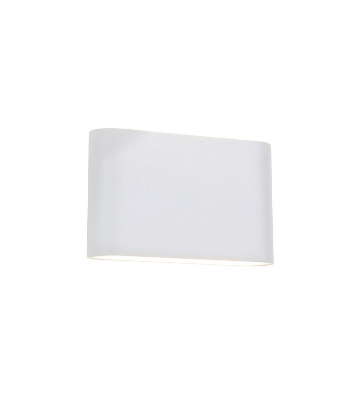 Soho 2 Light Outdoor Up Down Wall Lamp Sandy White Aluminium Glass LED 2x5W 800Lm 3000K IP54-1