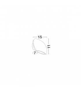 Como 2 Light Outdoor Up Down Wall Lamp Sandy White Aluminium Glass LED 2x3W 510Lm 3000K IP54-2