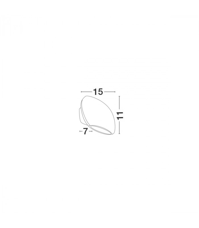 Como 2 Light Outdoor Up Down Wall Lamp Sandy White Aluminium Glass LED 2x3W 510Lm 3000K IP54-2