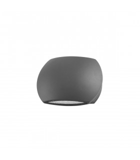 Como 2 Light Outdoor Up Down Wall Lamp Dark Grey Aluminium Glass LED 2x3W 510Lm 3000K IP54-1