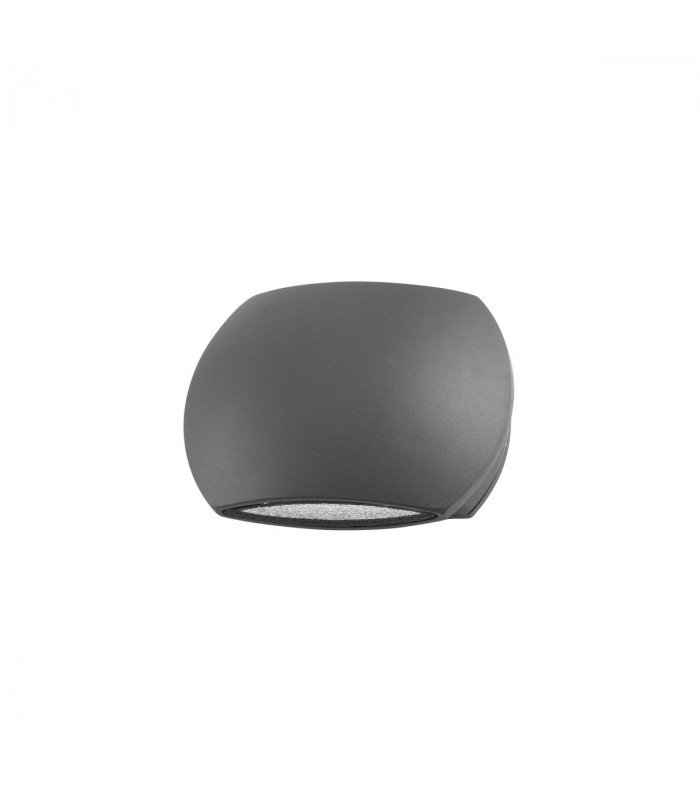 Como 2 Light Outdoor Up Down Wall Lamp Dark Grey Aluminium Glass LED 2x3W 510Lm 3000K IP54-1