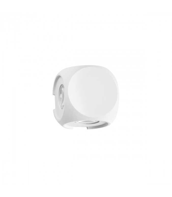 Zari 4 Light Outdoor Flush Wall Lamp Sandy White Aluminium Glass Osram LED 4x1W 265Lm 3000K IP54-1