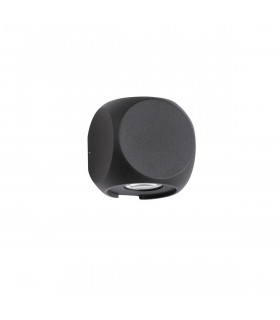 Zari 2 Light Outdoor Up Down Wall Lamp Sandy Black Aluminium Glass Cree LED 2x2W 285Lm 3000K IP54-1