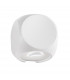 Zari 2 Light Outdoor Up Down Wall Lamp Sandy White Aluminium Glass Cree LED 2x2W 285Lm 3000K IP54-1