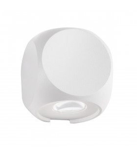 Zari 2 Light Outdoor Up Down Wall Lamp Sandy White Aluminium Glass Cree LED 2x2W 285Lm 3000K IP54-1