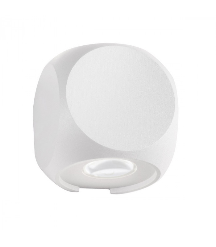 Zari 2 Light Outdoor Up Down Wall Lamp Sandy White Aluminium Glass Cree LED 2x2W 285Lm 3000K IP54-1