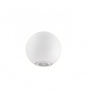 Como 2 Light Outdoor Up Down Wall Lamp Sandy White Aluminium Glass LED 2x5W 560Lm 3000K IP54-1