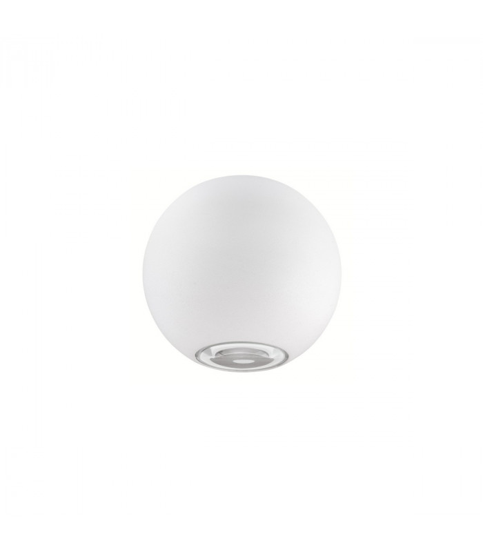 Como 2 Light Outdoor Up Down Wall Lamp Sandy White Aluminium Glass LED 2x5W 560Lm 3000K IP54-1