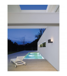 Brin Outdoor Modern Wall Lamp Anthracite Aluminium Clear Glass LED 10W 298Lm 3000K IP65-2