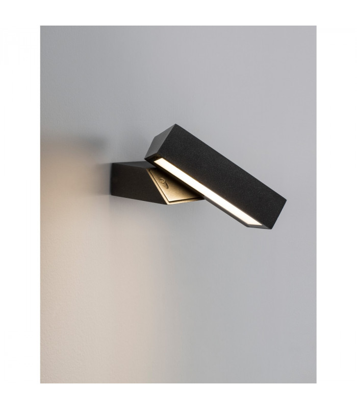 Brin Outdoor Modern Wall Lamp Anthracite Aluminium Clear Glass LED 10W 298Lm 3000K IP65-6
