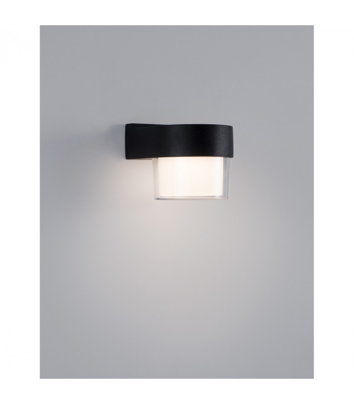 Darf Outdoor Down Wall Lamp Sandy Black Aluminium ABS LED 5W 420Lm 3000K IP65-4