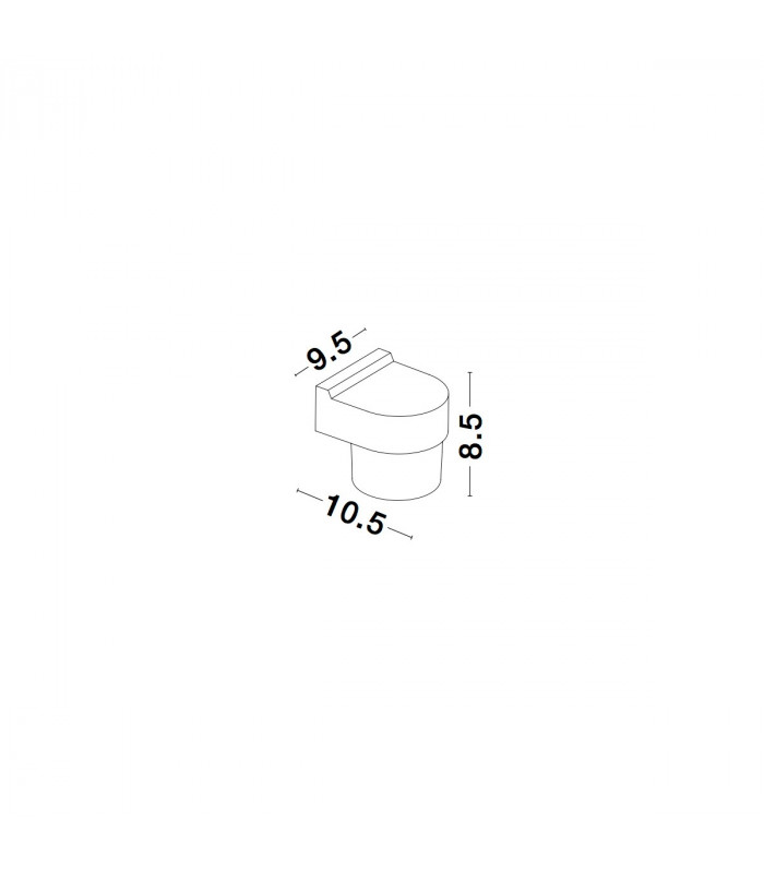 Darf Outdoor Down Wall Lamp Sandy Black Aluminium ABS LED 5W 420Lm 3000K IP65-5