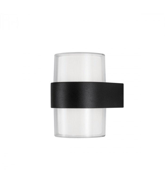 Darf 2 Light Outdoor Up Down Wall Lamp Sandy Black Aluminium ABS LED 2x5W 840Lm 3000K IP65-1