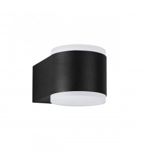 Nus 2 Light Outdoor Up Down Wall Lamp Black Aluminium LED 2x4W 943Lm 3000K IP54-1