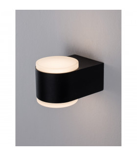 Nus 2 Light Outdoor Up Down Wall Lamp Black Aluminium LED 2x4W 943Lm 3000K IP54-2