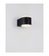 Nus 2 Light Outdoor Up Down Wall Lamp Black Aluminium LED 2x4W 943Lm 3000K IP54-4