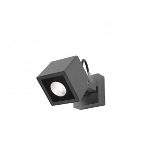 Focus Outdoor Display Light Dark Grey Aluminium Glass Osram LED 6W 420Lm 3000K IP54-1
