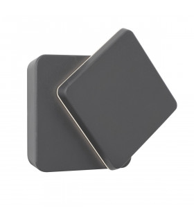 Pier Outdoor Modern Wall Lamp Dark Grey Aluminium LED 12W 660Lm 3000K Rotation IP54-1