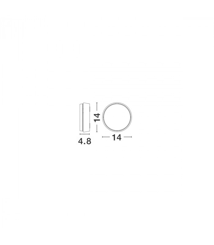 Gravity Outdoor Modern Wall Lamp Dark Grey Aluminium LED 12W 660Lm 3000K Rotation IP54-3