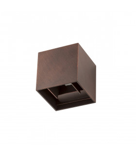 Como 2 Light Outdoor Up Down Wall Lamp Antique Brown Aluminium LED 2x3W 510Lm 3000K Adjustable IP54-1