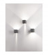 Como 2 Light Outdoor Up Down Wall Lamp Dark Grey Aluminium LED 2x3W 510Lm 3000K  Adjustable IP54-2