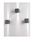 Como 2 Light Outdoor Up Down Wall Lamp Dark Grey Aluminium LED 2x3W 510Lm 3000K  Adjustable IP54-4
