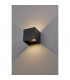 Epic 2 Light Outdoor Up Down Wall Lamp Black Aluminium LED 2x10W 1950Lm 3000K Adjustable IP54-3