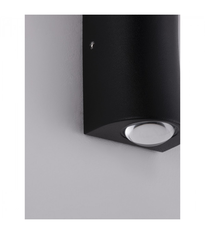 Azar 2 Light Outdoor Up Down Wall Lamp Black Aluminium LED 2x2W 400Lm 3000K 500mA IP54-4