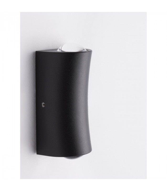 Azar 2 Light Outdoor Up Down Wall Lamp Black Aluminium LED 2x2W 400Lm 3000K 500mA IP54-5
