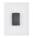Dewei 2 Light Outdoor Up Down Wall Lamp Black Aluminium LED 2x2W 400Lm 3000K 500mA IP54-4
