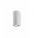 Nero Round Outdoor Up Down Wall Lamp Aluminium White Glass LED GU10 2x7W IP54-1