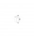 Nero Round Outdoor Up Down Wall Lamp Aluminium White Glass LED GU10 2x7W IP54-3