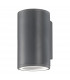 Nodus Outdoor Up Down Wall Lamp Dark Grey Aluminium Glass LED GU10 1x7W IP54-1