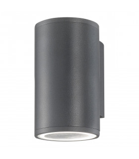 Nodus Outdoor Up Down Wall Lamp Dark Grey Aluminium Glass LED GU10 1x7W IP54-1