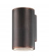 Nodus Outdoor Up Down Wall Lamp Antique Brown Aluminium Glass LED GU10 1x7W IP54-1