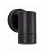 Limbio Outdoor Down Wall Lamp Black ABS Glass LED GU10 1x7W IP44-1