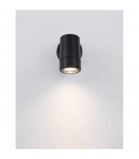 Limbio Outdoor Down Wall Lamp Black ABS Glass LED GU10 1x7W IP44-2