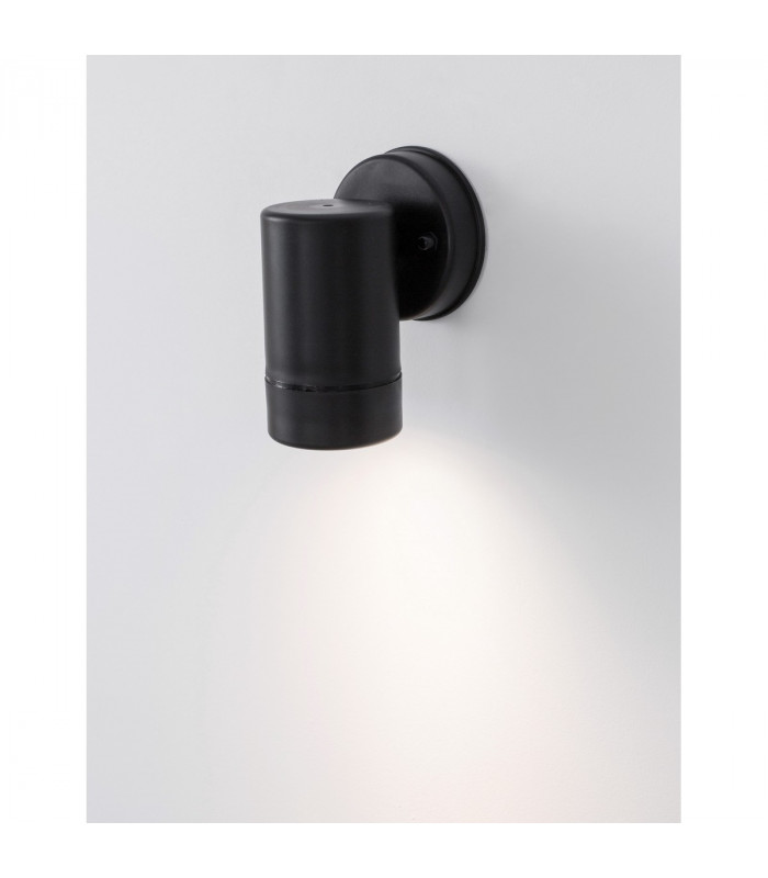 Limbio Outdoor Down Wall Lamp Black ABS Glass LED GU10 1x7W IP44-5