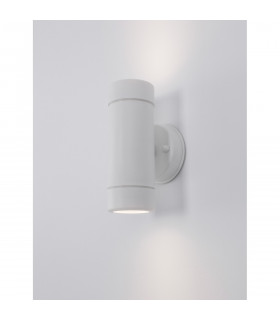 Limbio 2 Light Outdoor Up Down Wall Lamp Glass LED GU10 2x7W IP44-2