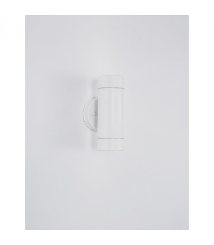 Limbio 2 Light Outdoor Up Down Wall Lamp Glass LED GU10 2x7W IP44-3