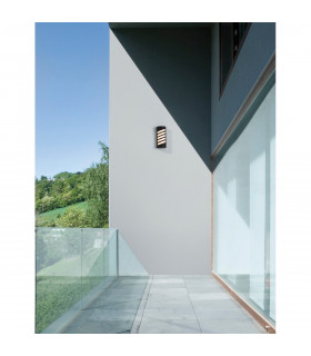 Lupo Outdoor Modern Wall Lamp Black Aluminium LED 10W 380Lm 3000K IP65-2