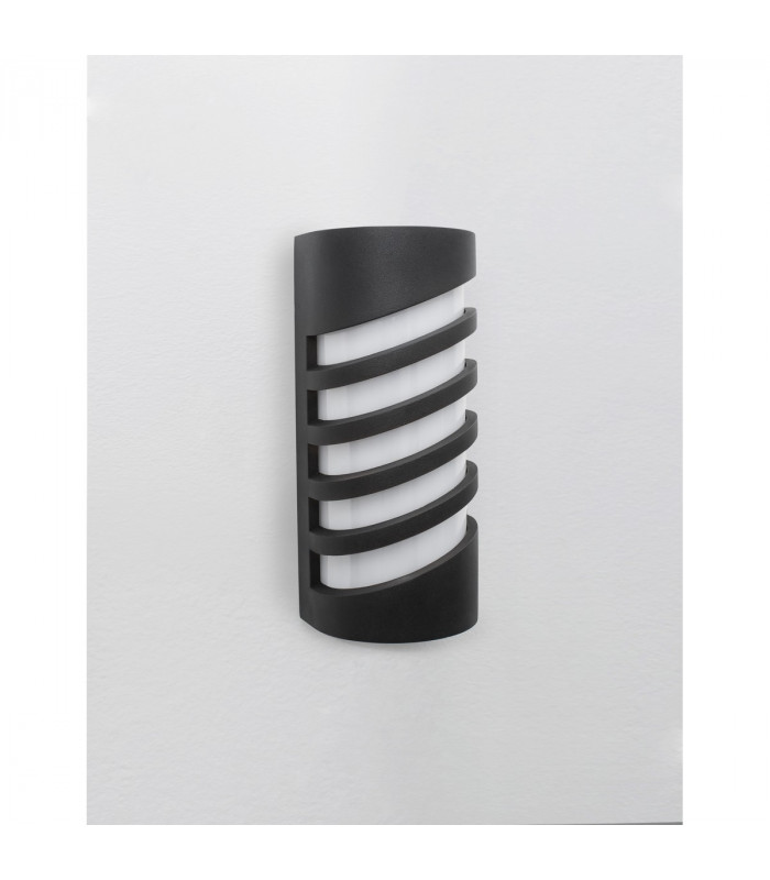 Lupo Outdoor Modern Wall Lamp Black Aluminium LED 10W 380Lm 3000K IP65-3