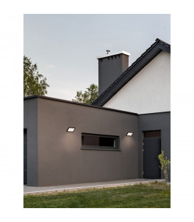 Nobu Outdoor Modern Wall Lamp Sandy Black Aluminium Glass Silicone Gasket LED 15W 496.9Lm 3000K IP65-2