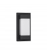 Leto II Outdoor Modern Wall Lamp Sandy Black Aluminium LED 18W 2132Lm 3000K IP65-1