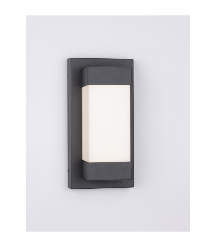 Leto II Outdoor Modern Wall Lamp Sandy Black Aluminium LED 18W 2132Lm 3000K IP65-4