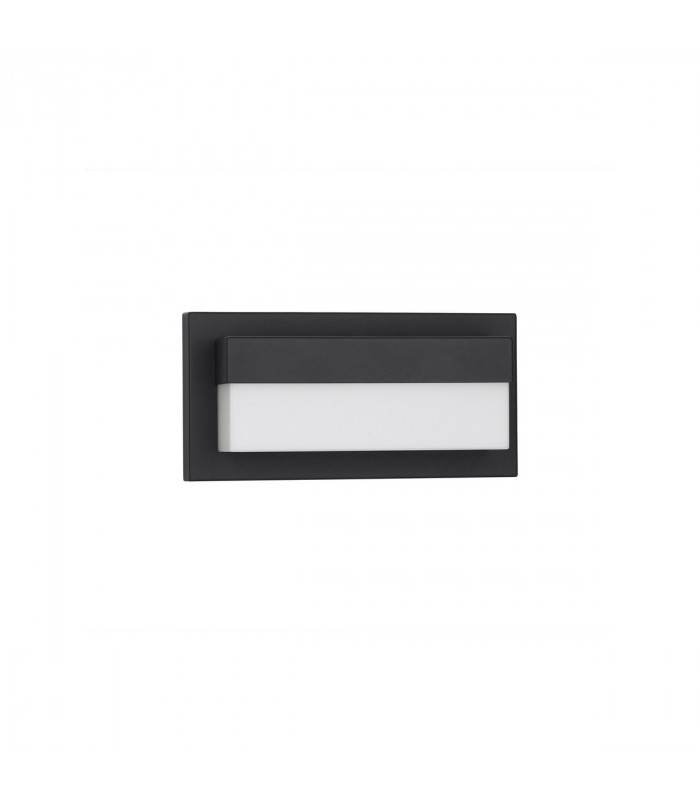 Leto 29cm Outdoor Modern Wall Lamp Sandy Black Aluminium LED 18W 2132Lm 3000K IP65-1