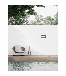 Leto 29cm Outdoor Modern Wall Lamp Sandy Black Aluminium LED 18W 2132Lm 3000K IP65-2