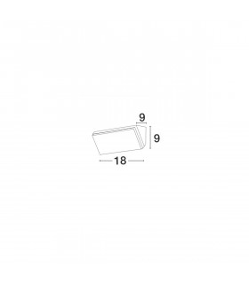Keen Outdoor Down Wall Lamp Sandy Black Aluminium LED 12W 1080Lm 3000K IP65-2